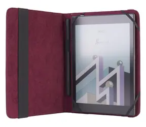 C-tech PROTECT RLC-01 bordó / Kožené puzdro pre čítačku e-kníh / 8" / PocketBook InkPad 3, 4 / Onyx Boox Nova