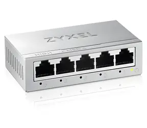ZyXEL GS-105B v5 / Switch / 5× 10/100/1000 Mbps / Unmanaged / QoS / bez ventilátora
