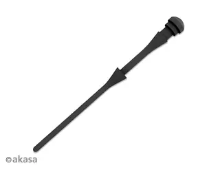 Akasa čierna / Antivibračné úchyty pre ventilátory / 60 ks / 73,8 mm