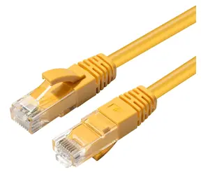MicroConnect CAT6a U/UTP 0.3m žltá