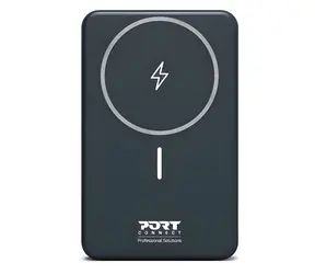 PORT CONNECT bezdrôtová 10 000 mAh čierna / Powerbanka / Qi2 15W / MagSafe / USB-C PD / USB-A QC