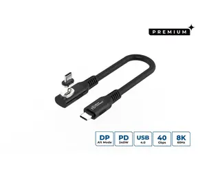 MicroConnect USB-C - USB-C čierna