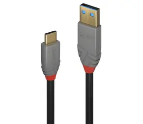 Lindy USB-C - USB-A 0,5 m čierna