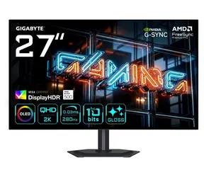 27" GIGABYTE MO27Q28GR čierna / Monitor / WOLED Glossy / 2560x1440 / 280Hz / 0.03ms / DisplayHDR True Black 500