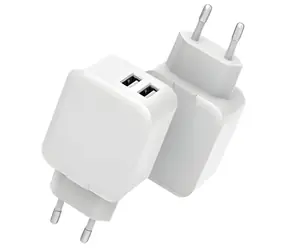 CoreParts Nabíjačka biela / 2x USB-A / 12 W / 100-240 V
