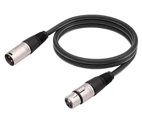 MicroConnect XLR kábel XLR (M) - XLR (F) čierna / Symetrický audio kábel / 10 m