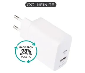 eSTUFF INFINITE (GRS) biela / USB nabíjačka / USB-C / 20 W / Rýchle nabíjanie
