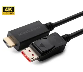 MicroConnect DisplayPort 1.4 - HDMI čierna