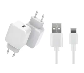 CoreParts biela / USB nabíjačka / USB-C kábel 3 m / 12 W