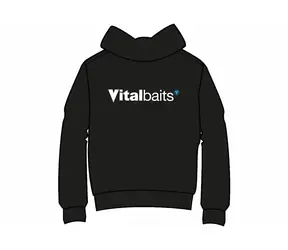 Vitalbaits Hoody modrá XXL / Mikina s kapucňou / 70% bavlna 30% polyester