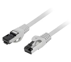 Lanberg CAT8.1 S/FTP 5m šedá / Patch kábel / LSZH / RJ-45 / 40 Gbit/s / 2000 MHz