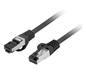 Lanberg CAT8.1 S/FTP CU 2m čierna / Patch kábel / LSZH / 2000 MHz / 40 Gbit / s / Fluke