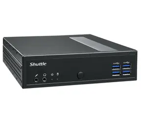 Shuttle Barebone XPC slim DL40N čierna / Mini-PC / Intel N150 3,6 GHz / DDR5 / M.2 + 2,5 "/ 2x 2,5 GbE / Bez OS