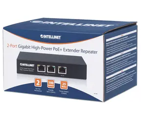 Intellinet PoE+ Extender 561266 / PoE+ extender / 2- Port / 1000 Mbps / 100 m