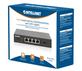 Intellinet Switch 4X 2,5G + 10G SFP+ / 5- Port / Unmanaged / 2500 Mbps