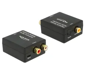 DeLock 63477 / Audio prevodník digitálny/analógový / Optický a koaxiálny vstup / Micro-USB