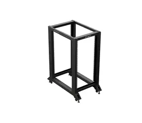 Lanberg Open Rack 22U čierna / Otvorený rack / 600 × 1000 mm / nosnosť 600 kg