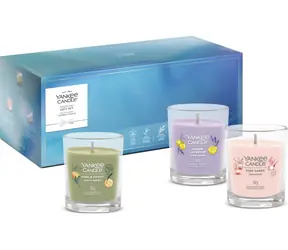 Yankee Candle Darčeková sada Celoročné Tumbler 2026 / Pink Sands, Sage & Citrus, Lemon Lavender / 3× 142 g