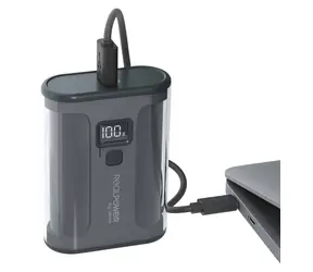 RealPower PB-10000 35W čierna / Powerbanka / 10 000 mAh / USB-C 35W PD / USB-A 18W QC 3.0
