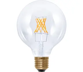 SEGULA LED Globe 95 5W(35W) číra / Žiarovka / E27 / 400lm / 2200K / stmievateľné