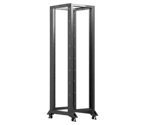 Lanberg OR01-6842-B čierna / Open rack / 19" / 42U / šírka 600mm / hĺbka 800mm