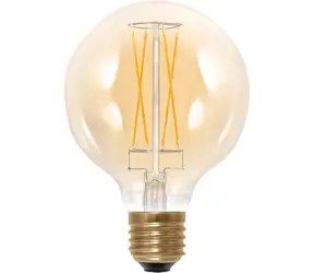 SEGULA LED Globe 95 5W (31W) zlatá / E27 / 340lm / 1900K / stmievateľné