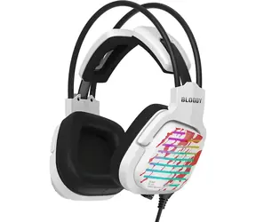 A4Tech Bloody G565 Energy biela / Herné slúchadlá s mikrofónom / 7.1 / Mikrofón integrovaný / USB / RGB / 2 m