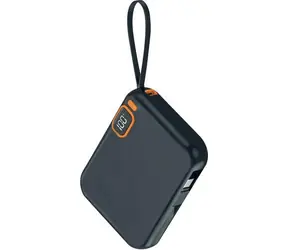 2GO Travel 10000mAh čierna / Powerbanka / USB-C + Lightning / Power Delivery 42,5 W / displej