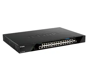 D-Link DGS-1520-28MP/E / Switch / L3 Managed / 20x GbE PoE+ / 4X 2,5GbE / 2x 10GbE / 2x SFP+ / 370W PoE