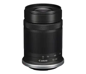 Canon RF-S 55-210mm F5-7.1 IS STM čierna / Objektív / Telezoom 3,8× / IS 4,5 stupňa / STM / 270 g