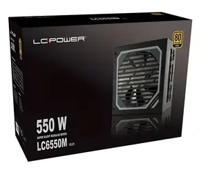 LC Power LC6550M V2.31 / Zdroj / 550W / 80 PLUS Gold / Plne modulárne