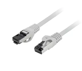Lanberg CAT8.1 S/FTP 0,5 m šedá / Patch kábel / 40 Gb/s / LSZH / RJ-45