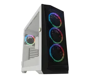 LC-Power 805BW-ON Holo-1_X biela / Skriňa PC / Midi Tower / ATX / 4× ARGB / tempered glass