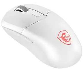 MSI Versa 300 Wireless biela / Herná optická myš / 8000 DPI / 6 tlačidiel / USB-C / BT 5.3 / RGB