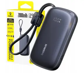 Baseus EnerFill FC21 Qpow 3 Ultra čierna / Powerbanka / 20000 mAh / 22,5W