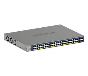 Netgear GS752TXP-300EUS / Prepínač / 48x GbE PoE+ / 4X 10G SFP+ / 390 W PoE / Managed L2/L3/L4