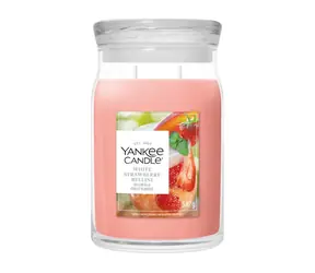 Yankee Candle Vonná sviečka White Strawberry Bellini / Signature veľká / 2 knôty / 60-90 h