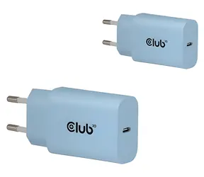 Club 3D CAC-3020 modrá / Nabíjačka USB-C / 2-pack / 30W / Power Delivery