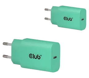 Club 3D CAC-3020 zelená / Nabíjačka USB-C / 2-pack / 30W / Power Delivery