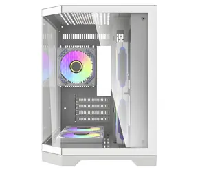 darkFlash FT350 biela / PC skriňa / Mini veža / M-ATX / ITX / 5x ARGB / priehľadná bočnica / bez zdroja