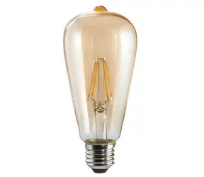 Xavax LED Filament žiarovka / E27 / 410 lm (nahrádza 36 W) / vintage tvar / jantárová / teplá biela