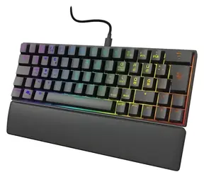 uRage Exodus 760 Mechanical Mini čierna / Herná klávesnica / mechanická / Outemu Red / RGB / USB-A / kábel 1,8 m