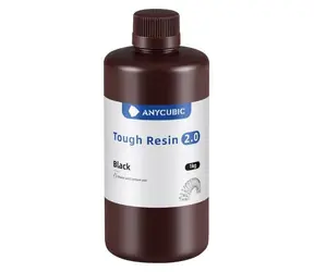 Anycubic Tough Resin 2.0 čierna 1 kg / UV živica - tekutý tlačový materiál / 365-405 nm