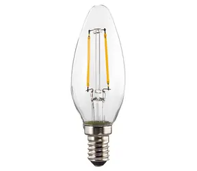 Xavax LED Filament žiarovka / E14 / 250 lm (nahrádza 25 W) / sviečka / teplá biela / číra