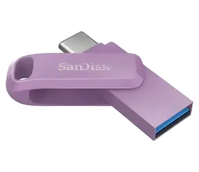 SanDisk Ultra Dual GO 128GB levanduľová / Flash Disk / USB-A + USB-C / čítanie až 150 MB/s