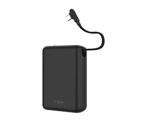 FIXED Zen 20 Loop čierna / Powerbanka / 20 000 mAh / 40W PD / LCD displej / integrovaný kábel