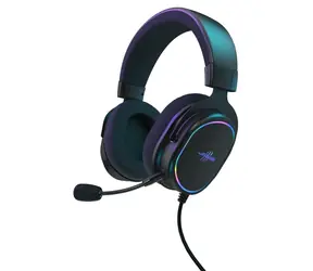 uRage SoundZ 800 7.1 V2 čierna / Herné slúchadlá s mikrofónom / USB-A / 7.1 / DTS Headphone: X 2.0 / LED podsvietenie / 2 m