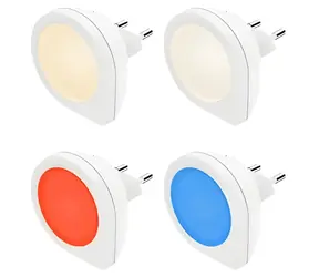 HAMA Basic biela / Nočné / orientačné LED svetlo / do zásuvky / senzor súmraku / 0,2 W