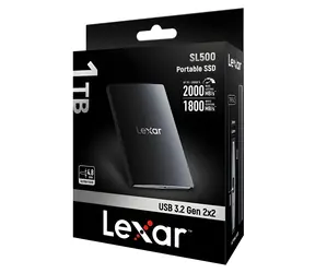 Lexar SL500 Portable 1TB / Externý SSD / USB 3.2 Gen 2x2 / čítanie: 2 000 MB/s / zápis: 1 800 MB/s