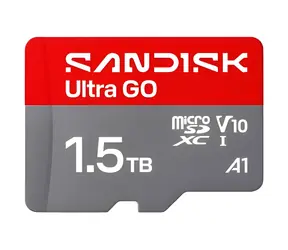 SanDisk Ultra GO microSDXC 1,5 TB / Pamäťová karta microSD / UHS-I U1 V10 / čítanie: až 190 MB/s / A1 / Full HD